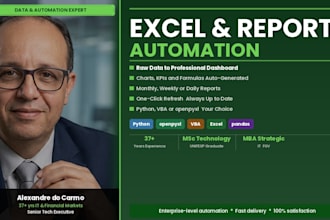 automate your excel reports and dashboards using python