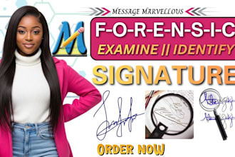 do forensic signature analysis and detect forged signatures