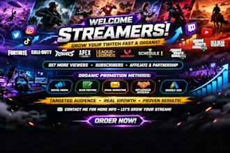 do twitch live promotion orrganically, to gain viewers