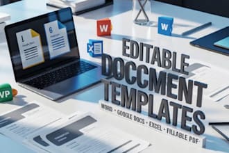 design editable ms word letterhead invoice receipt templates fillable quote pdf