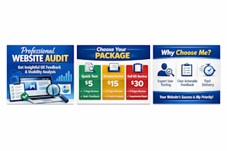 test your website and provide detailed user feedback