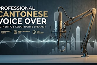 record a high quality cantonese male voice over for your business or project