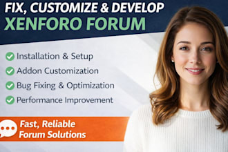 fix customize,develop xenforo, invision forum, addons community site vbulletin