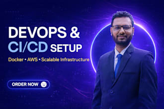 setup scalable devops deployment with docker, ci cd, AWS, server infrastructure