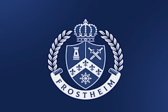 design a modern and professional crest logo