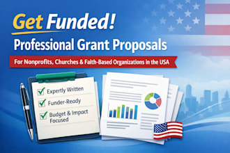 write nonprofits, church and faith based grant proposal
