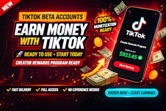 create a tiktok beta account for creator rewards monetization