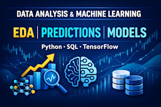 do data analysis, eda, machine learning modeling and prediction