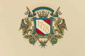 design a professional and elegant crest logo
