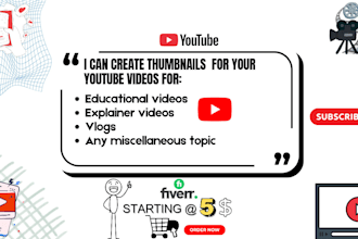 design an eye catching thumbnail for your youtube video