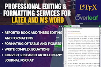 do latex typing formatting and math equations