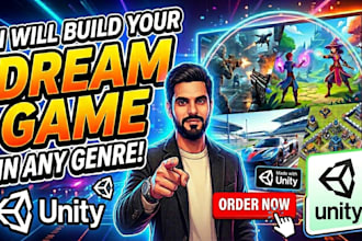 create 2d or 3d mobile game development as unity game developer