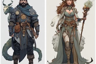 design unique fantasy characters for your story or game