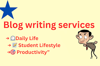 write engaging blog posts for students and lifestyle