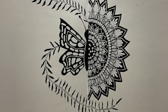 create unique custom mandala art and digital mandala designs