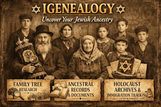 do research your jewish family history, ancestry and find long lost relatives