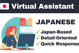 be your japanese virtual assistant for admin and research tasks
