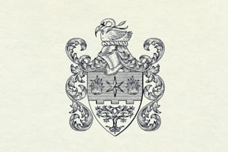 design a unique and professional crest logo