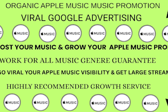 do best organic apple music promotion for real growth using google ads