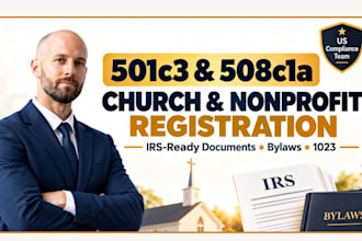 prepare your 501c3 or 508c1a church nonprofit for irs recognition