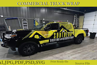 create commercial truck wrap