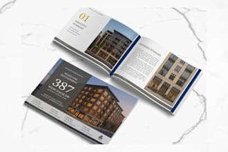 design real estate brochure offering memorandum, ppm, pitch deck company profile