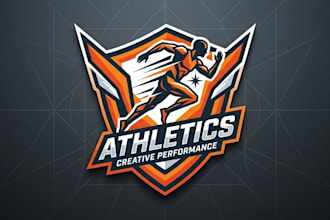 design a bold and dynamic athletics logo