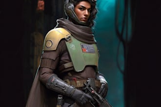 design your custom jedi or sith character in star wars style