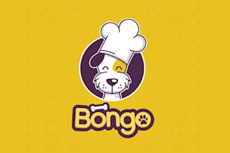 design pet animal pet shop dog cat pet food logo