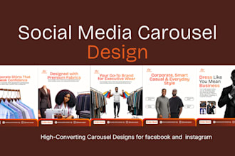 create engaging instagram and facebook carousel designs for your brand