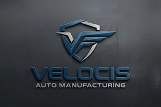 design a strong and modern auto manufacturing logo