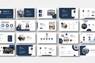 design an investor ready pitch deck, startup ppt, company profile annual report