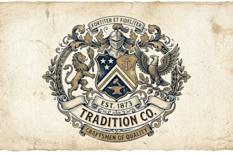 design a professional and unique crest logo