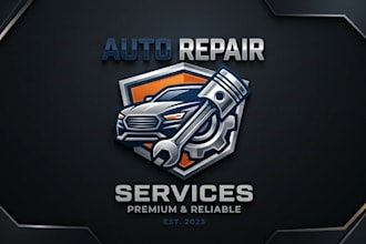 design a professional and modern auto repair services logo