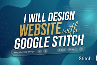create a clean and modern website using google stitch ai