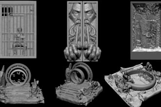 3d printable laser cut 3d book nook dioramas bookshelf tabletop dice tower stl
