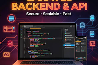 develop secure laravel backend and rest API