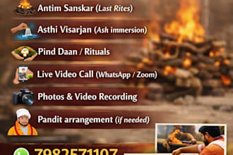 perform hindu last rites on your behalf with live video