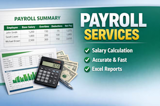 do payroll processing and salary calculation for your business