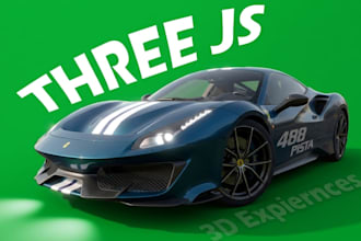 create interactive three js website