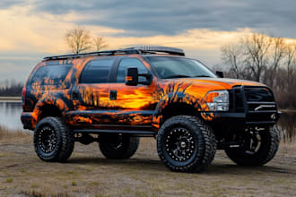 design professional car wrap, van wrap any vehicle wrap