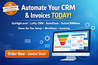 create gohighlevel website lofty crm workflow invoicing with suitedash suite crm