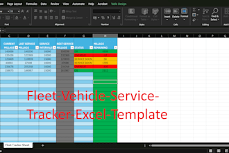 create a professional vehicle maintenance and fleet tracking system in ex