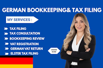 german tax filling corporate tax bookkeeping income tax vat steuerberater elster