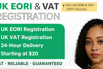 register your UK eori number, vat, UK company registration