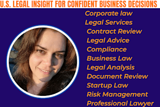review contracts and provide  legal analysis and compliance guidance