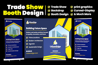 design backdrop and trade show booth for your exhibition