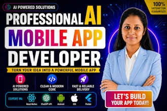 develop ai mobile app, ai chatbot for ios and android