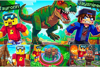 do your minecraft thumbnail professionally