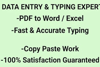 do fastest data entry and copy paste typing work